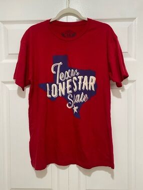 Red 'Texas Lone Star State' Graphic Tee